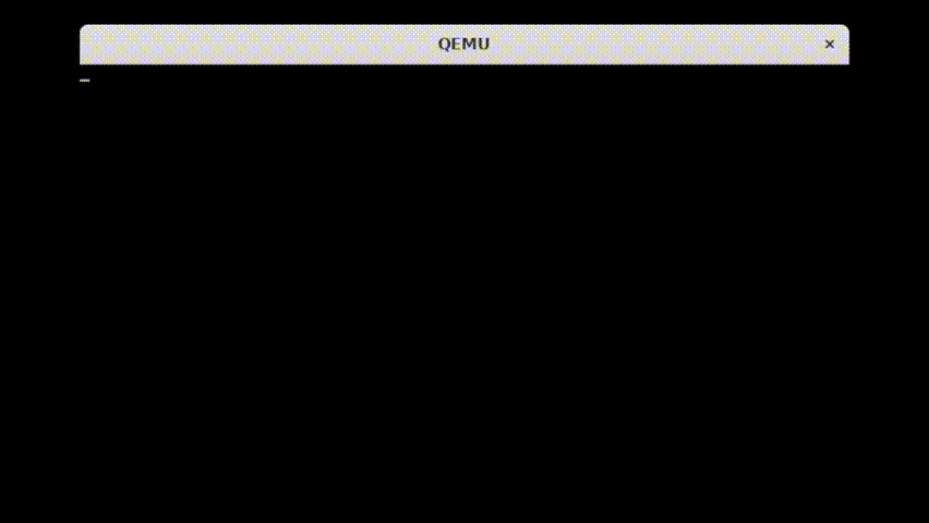 Démo animée du kernel KFS bootant dans QEMU